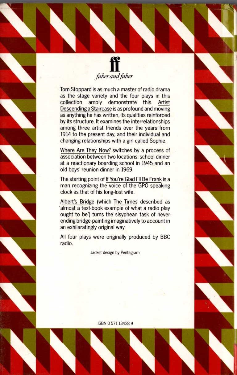 FOUR PLAYS FOR RADIO magnified rear book cover image