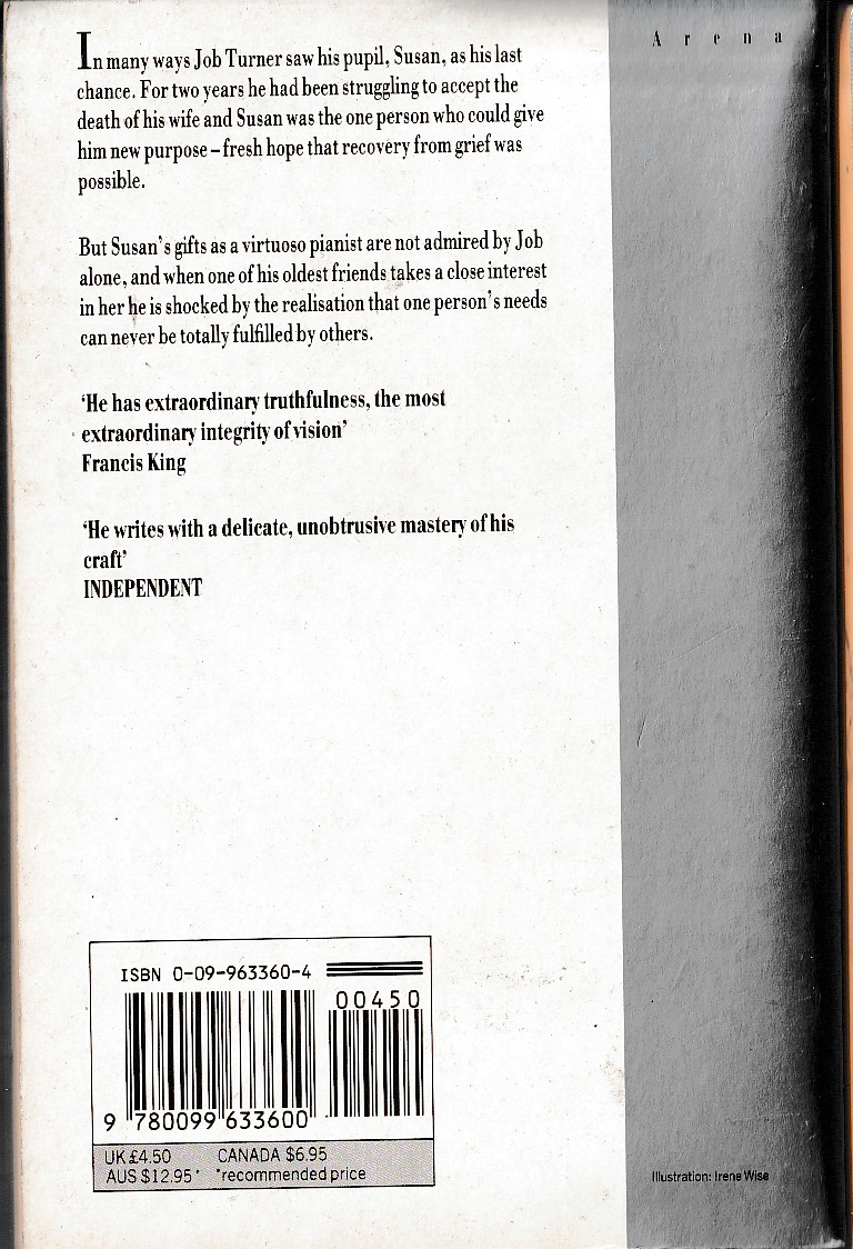 Stanley Middleton  RECOVERY magnified rear book cover image