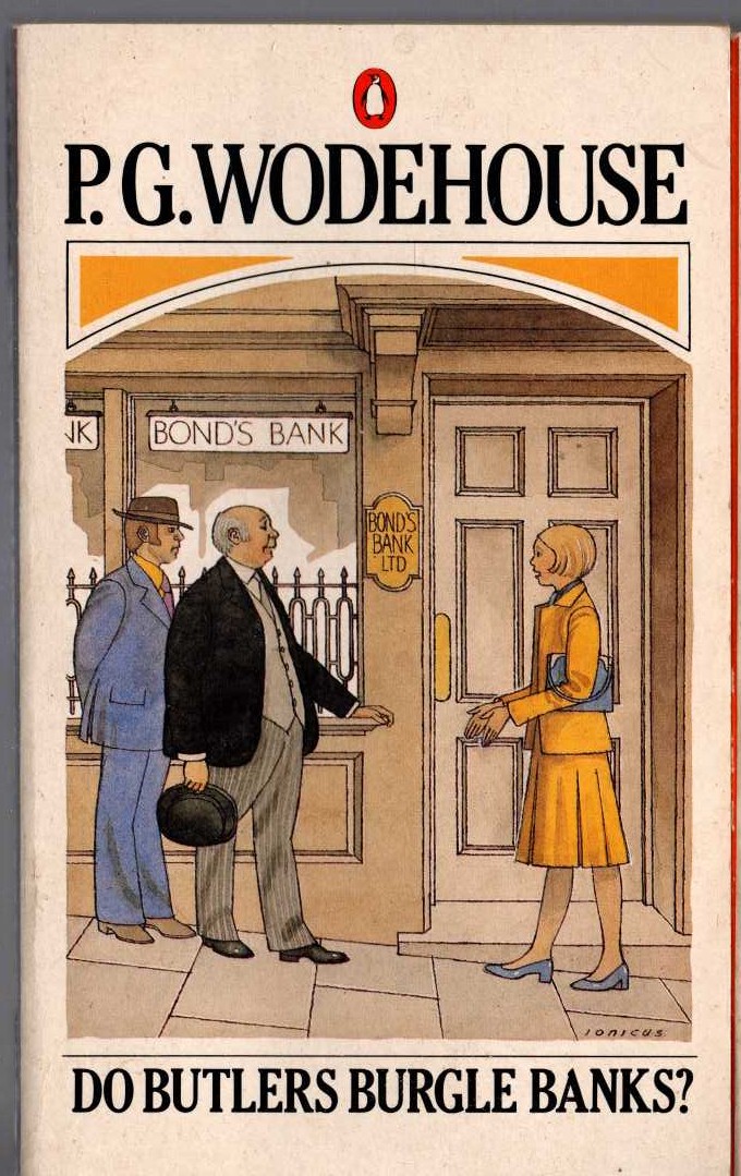 P.G. Wodehouse  DO BUTLERS BURGLE BANKS? front book cover image