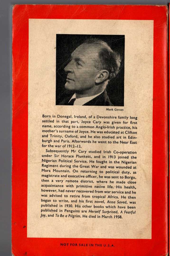 Alan Sillitoe  THE WIDOWER'S SON magnified rear book cover image