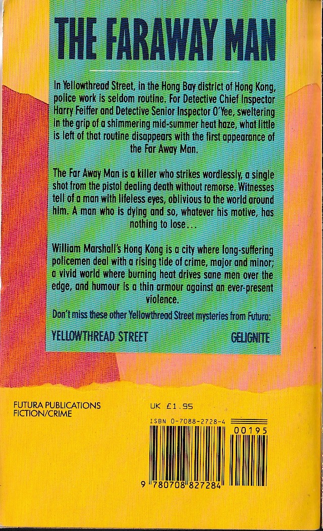 William Marshall  THE FARAWAY MAN magnified rear book cover image