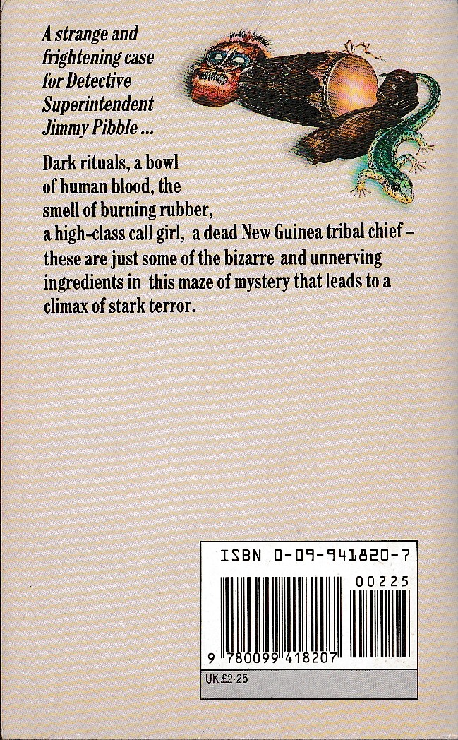 Peter Dickinson  THE GLASS-SIDED ANTS' NEST magnified rear book cover image