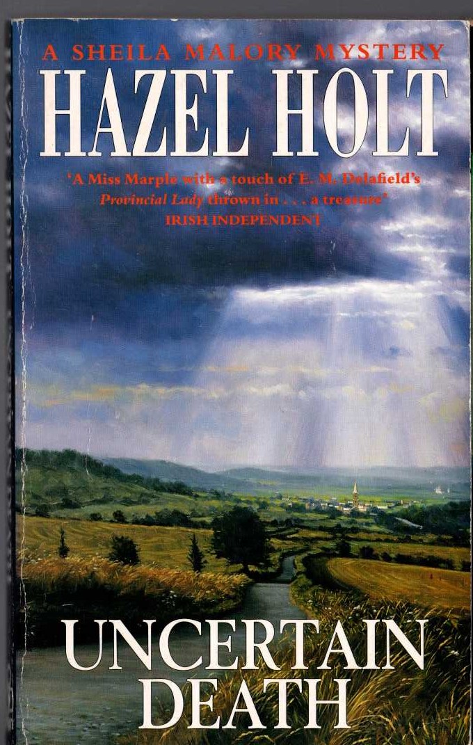 Hazel Holt  UNCERTAIN DEATH front book cover image