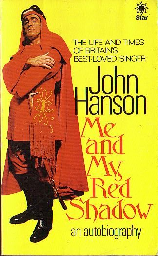 John Hanson  ME AND MY RED SHADOW. an autobiography front book cover image