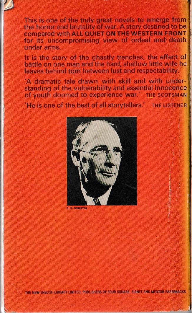 C.S. Forester  RANDALL AND THE RIVER OF TIME magnified rear book cover image