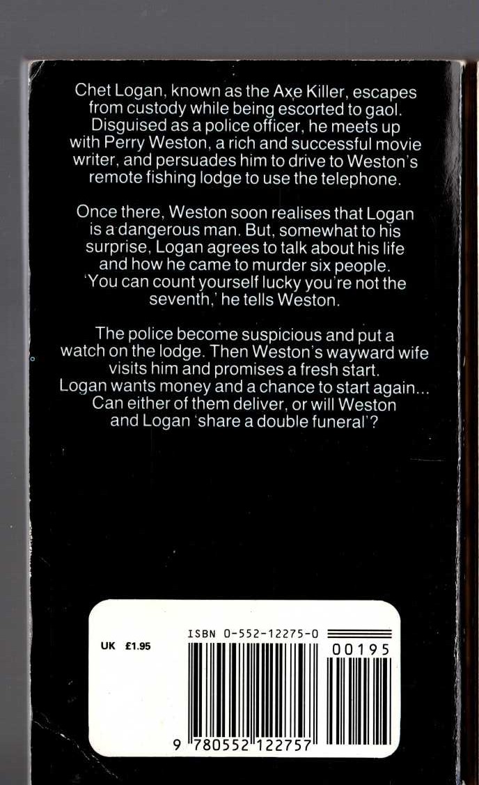 James Hadley Chase  WE'LL SHARE A DOUBLE FUNERAL magnified rear book cover image