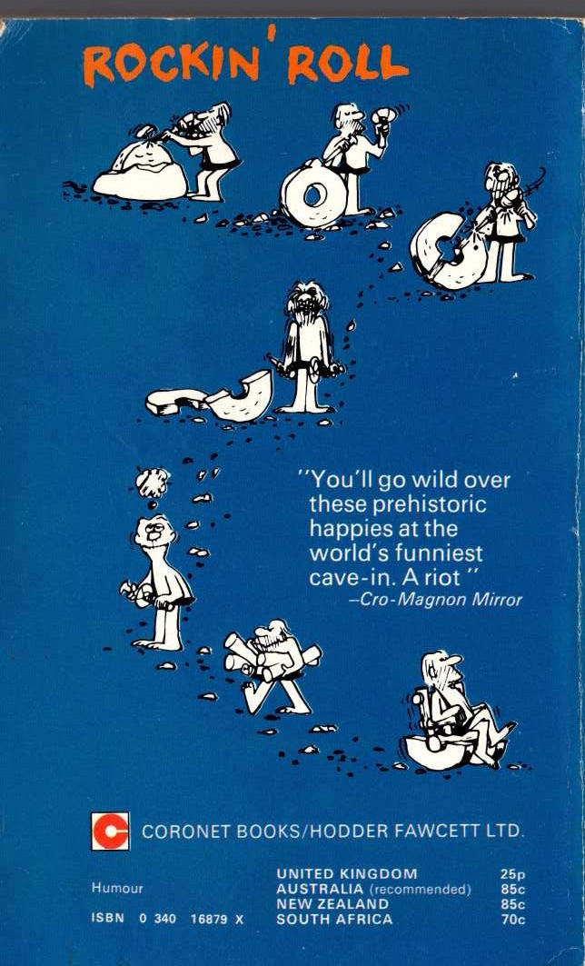 Johnny Hart  HURRAY FOR B.C. magnified rear book cover image