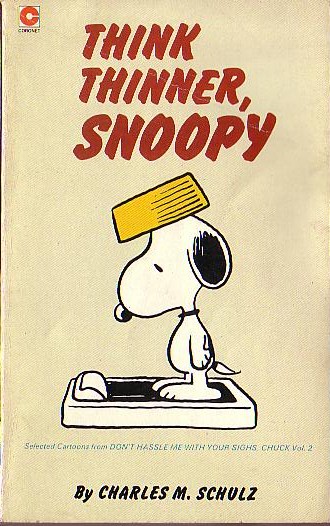 Charles M. Schulz  THINK THINNER, SNOOPY front book cover image