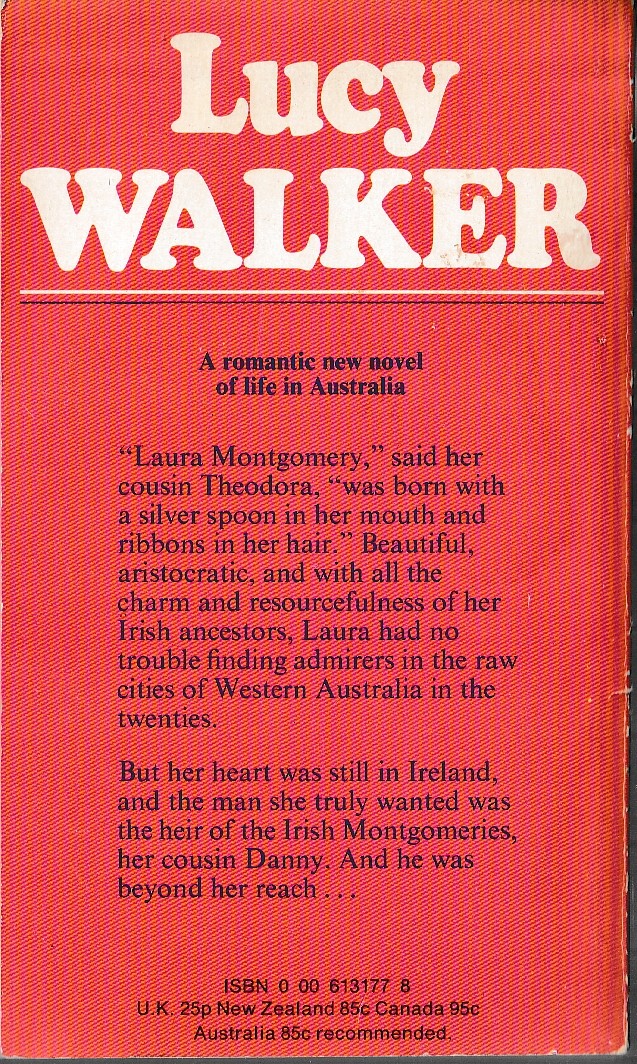Lucy Walker  RIBBONS IN HER HAIR magnified rear book cover image