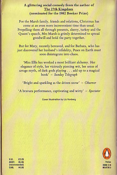 Alice Thomas Ellis  THE BIRDS OF THE AIR magnified rear book cover image