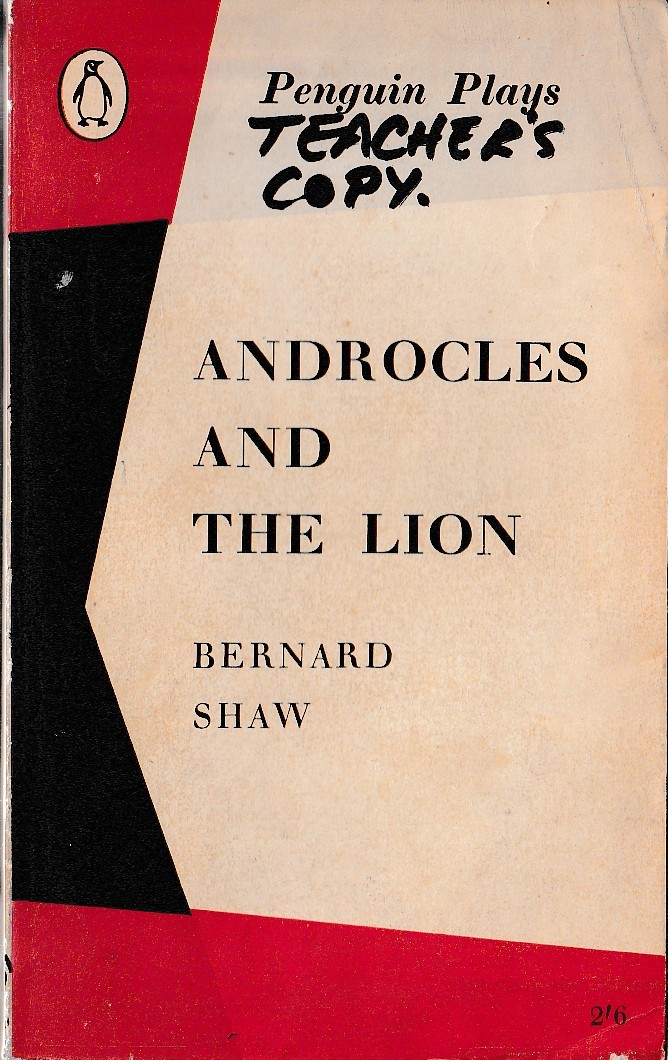 Bernard Shaw  ANDROCLES AND THE LION front book cover image