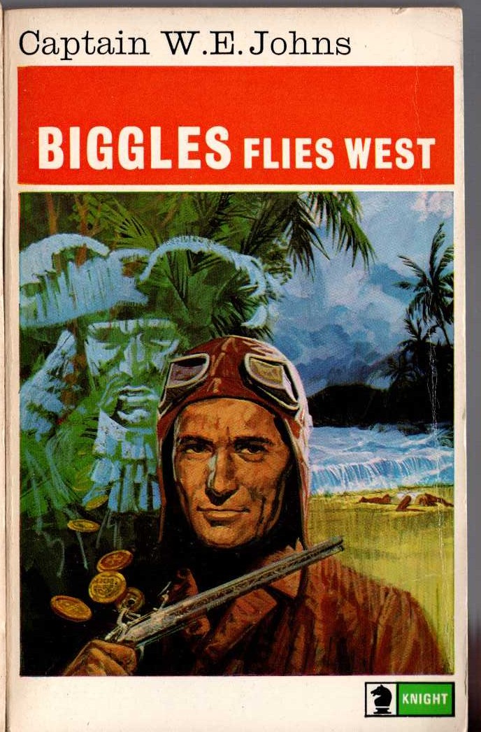 Captain W.E. Johns  BIGGLES FLIES WEST front book cover image