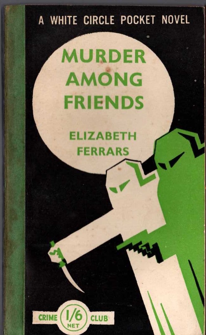 Elizabeth Ferrars  MURDER AMONG FRIENDS front book cover image