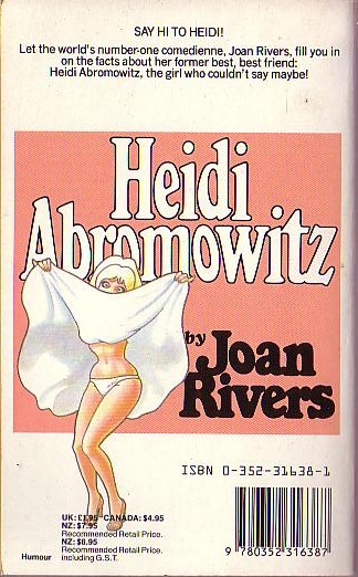 Joan Rivers  THE LIFE AND HARD TIMES OF HEIDI ABROMOWITZ magnified rear book cover image