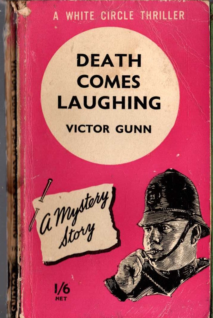 Victor Gunn  DEATH COMES LAUGHING front book cover image