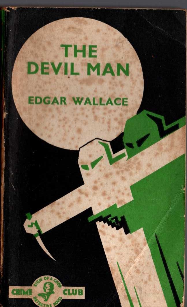 Edgar Wallace  THE DEVIL MAN front book cover image