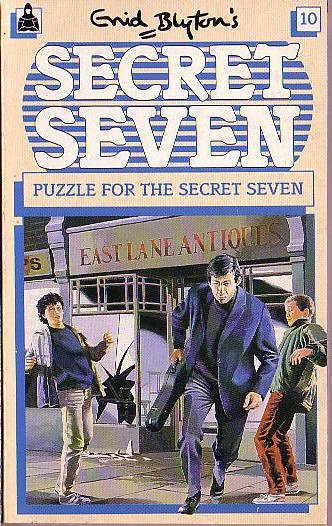 Enid Blyton PUZZLE FOR THE SECRET SEVEN<BR>
 . .Knight rpt.1990 front cover image