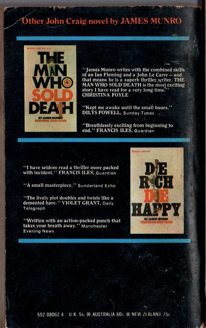 James Munro  THE MONEY THAT MONEY CAN'T BUY magnified rear book cover image