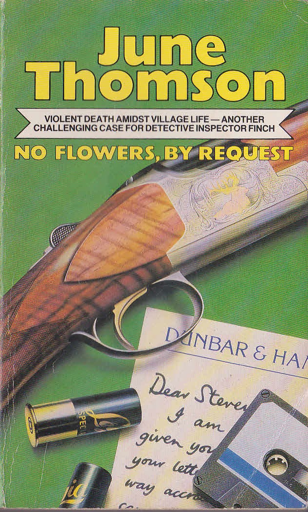 June Thomson  NO FLOWERS, BY REQUEST front book cover image