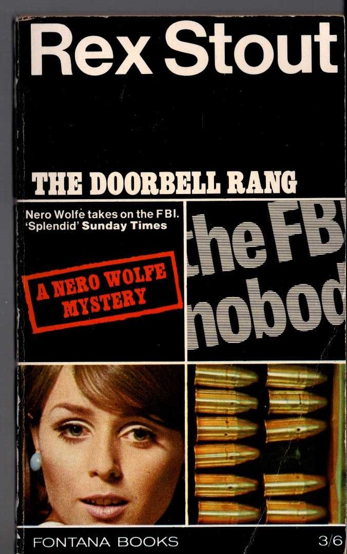 Rex Stout  THE DOORBELL RANG front book cover image