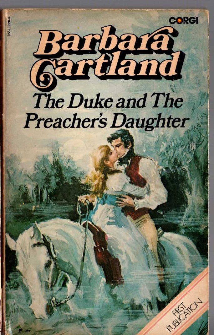 Barbara Cartland  THE DUKE AND THE PREACHER'S DAUGHTER front book cover image