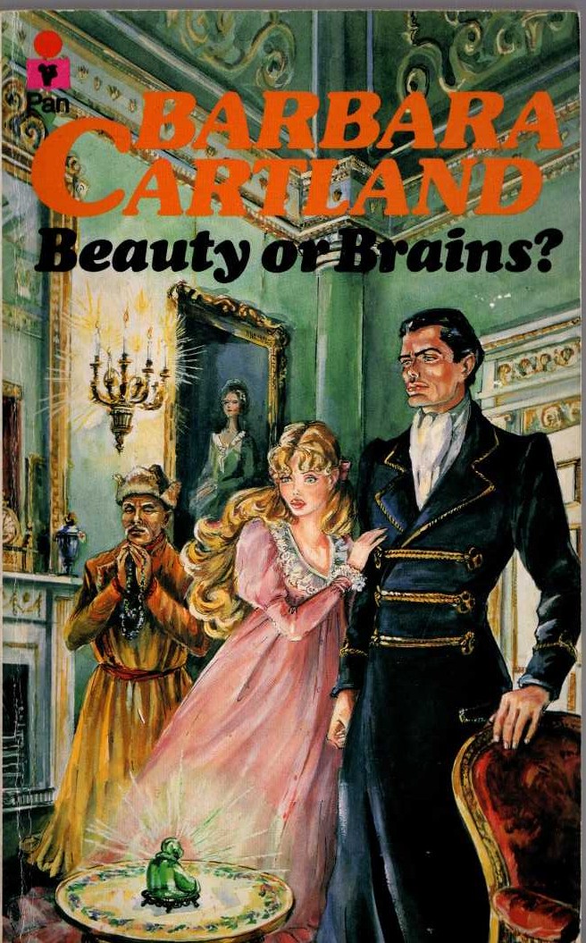 Barbara Cartland  BEAUTY OR BRAINS? front book cover image