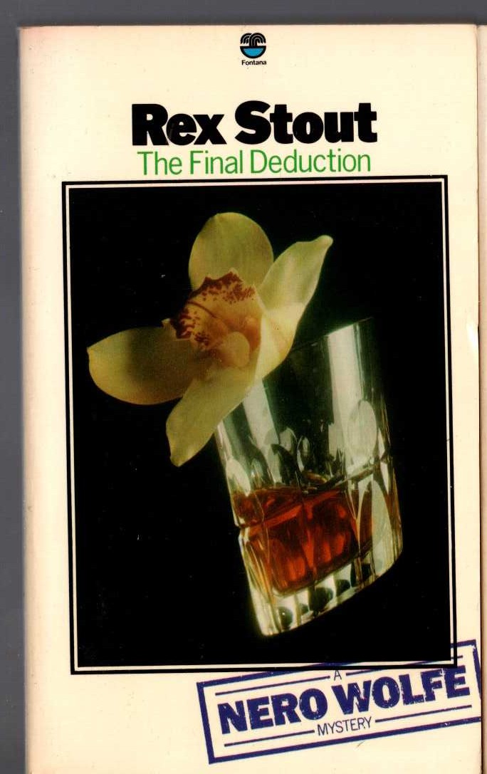 Rex Stout  THE FINAL DEDUCTION front book cover image