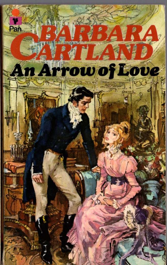 Barbara Cartland  AN ARROW OF LOVE front book cover image