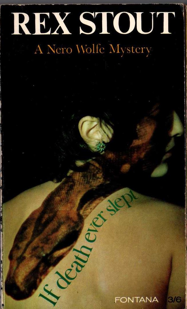 Rex Stout  IF DEATH EVER SLEPT front book cover image