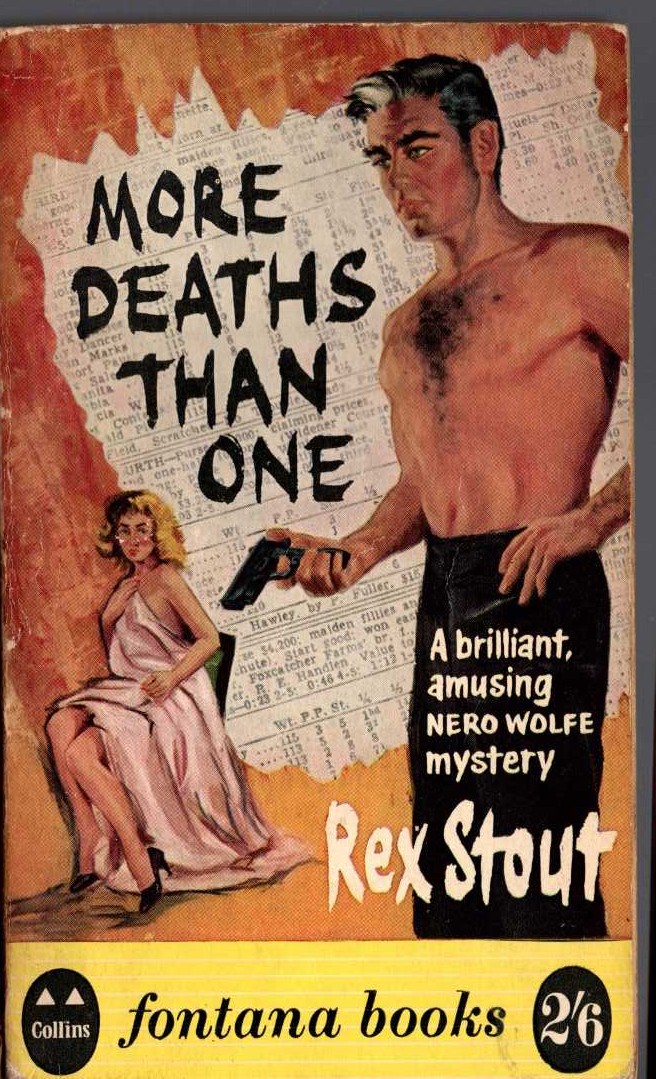 Rex Stout  MORE DEATHS THAN ONE front book cover image