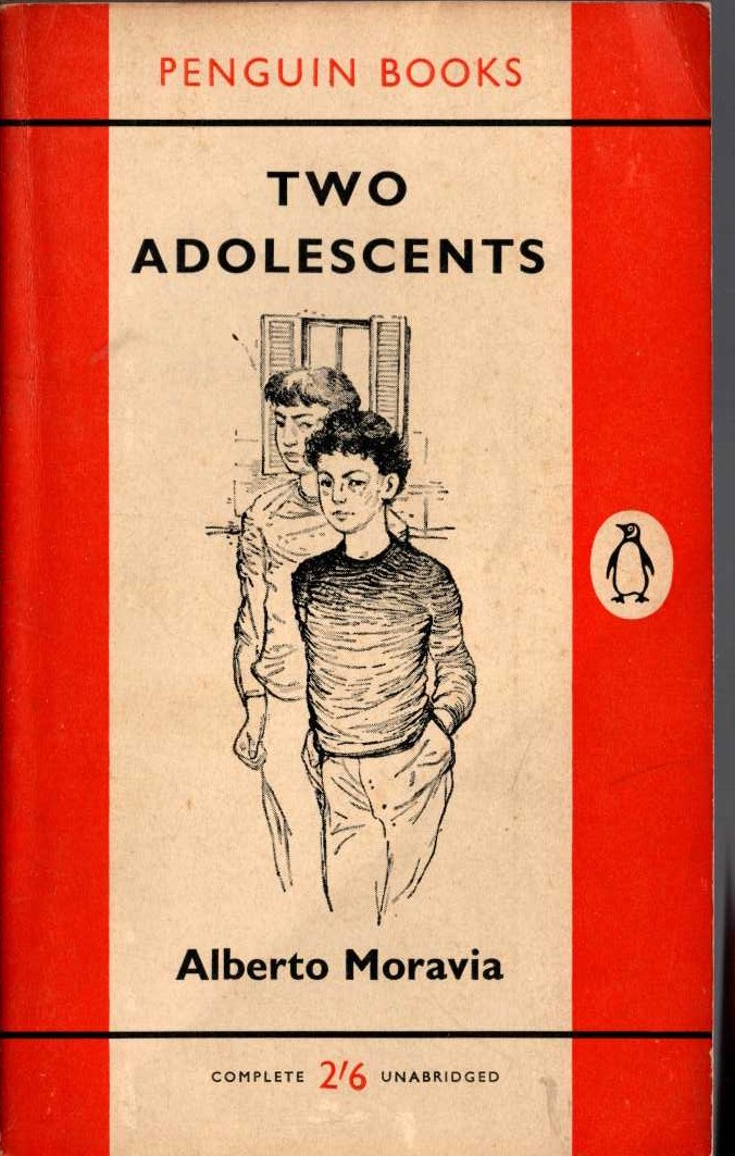 Alberto Moravia  TWO ADOLESCENTS front book cover image