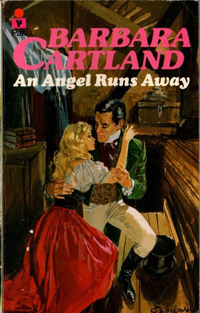Barbara Cartland  AN ANGEL RUNS AWAY front book cover image