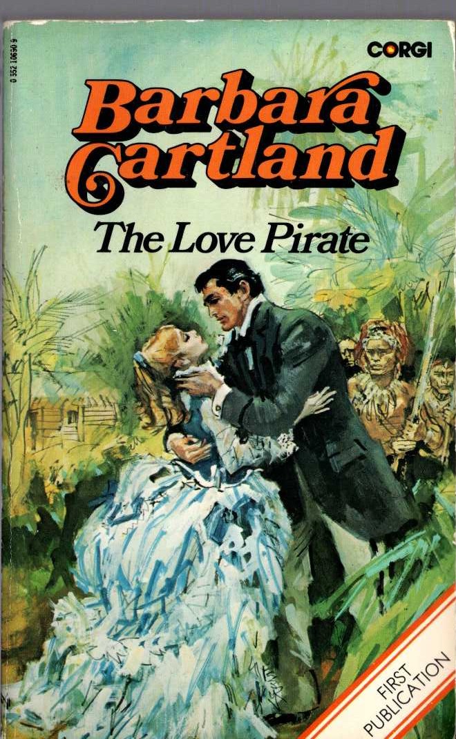 Barbara Cartland  THE LOVE PIRATE front book cover image