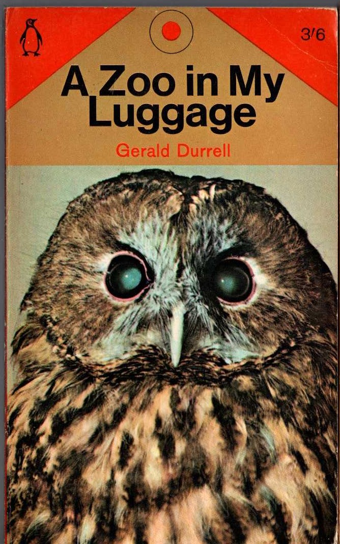 Gerald Durrell  A ZOO IN MY LUGGAGE front book cover image