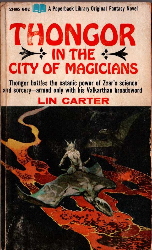 Lin Carter  THONGOR IN THE CITY OF MAGICIANS front book cover image