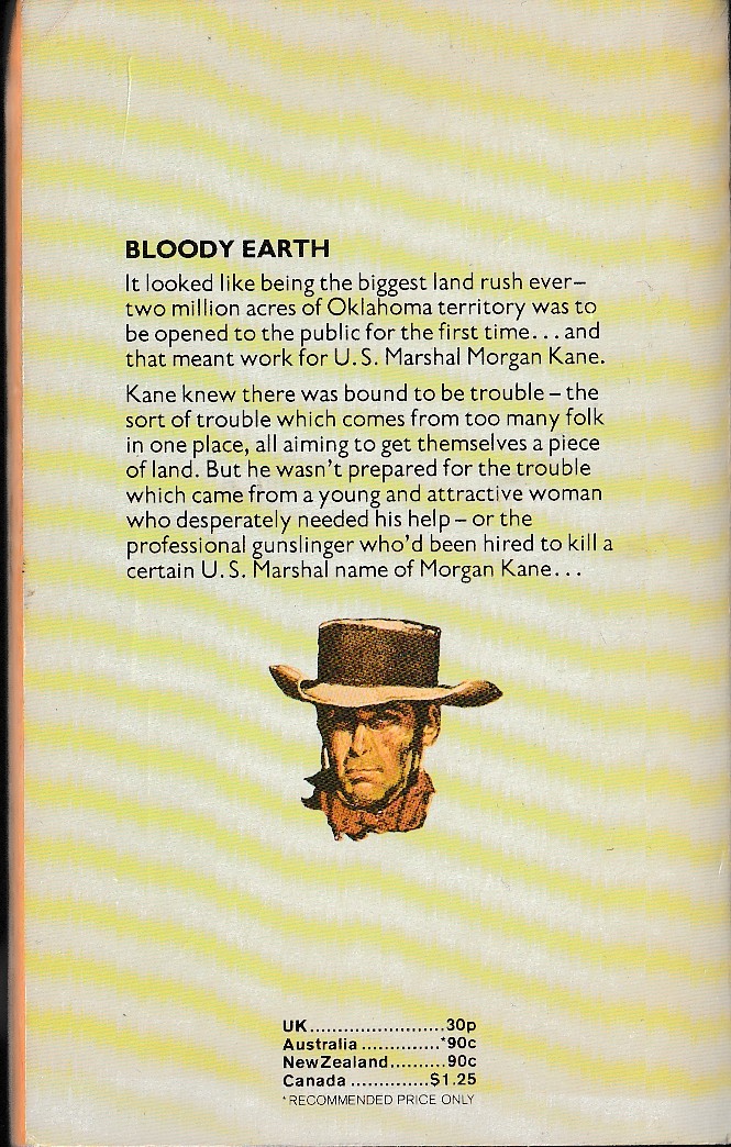 Louis Masterson  BLOODY EARTH magnified rear book cover image