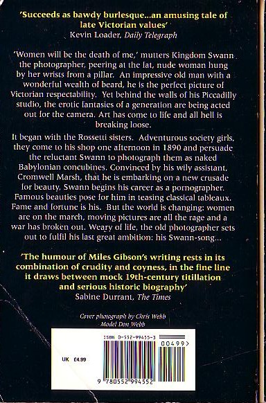 Miles Gibson  KINGDOM SWANN magnified rear book cover image