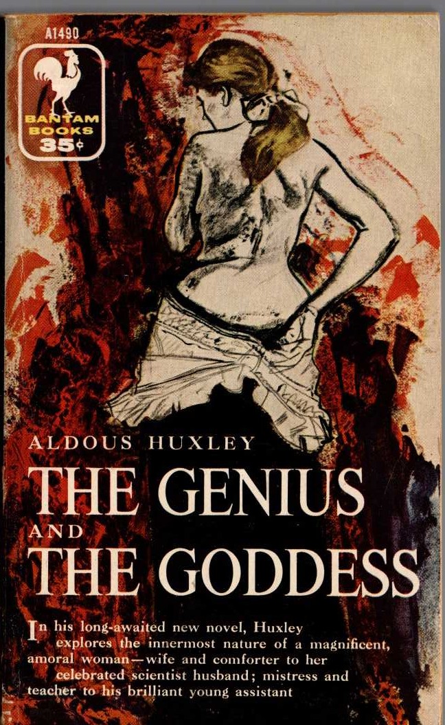 Aldous Huxley  THE GENIUS AND THE GODDESS front book cover image