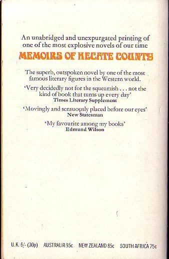 Edmund Wilson  HECATE COUNTRY magnified rear book cover image