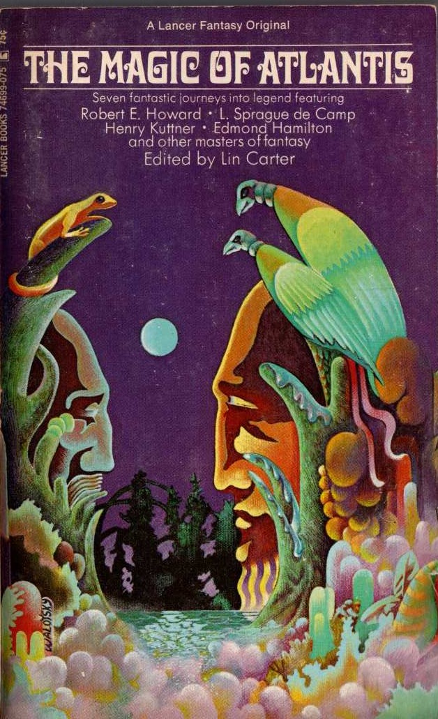 Lin Carter (edits) THE MAGIC OF ATLANTIS front book cover image