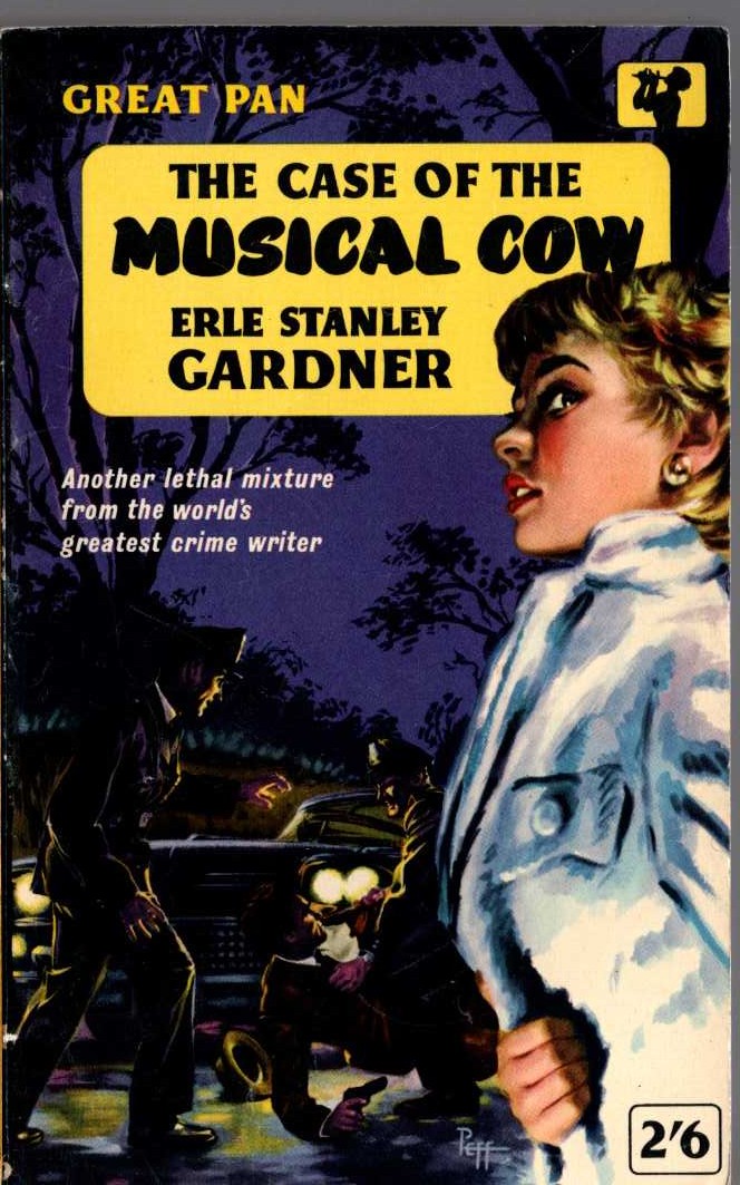 Erle Stanley Gardner  THE CASE OF THE MUSICAL COW front book cover image