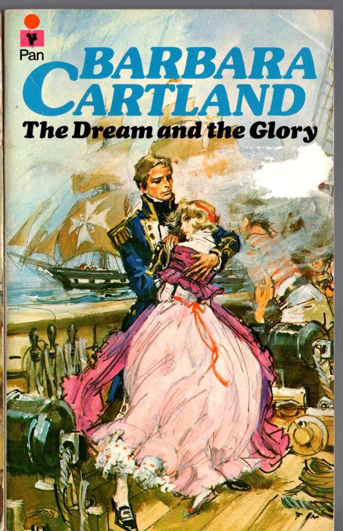 Barbara Cartland  THE DREAM AND THE GLORY front book cover image