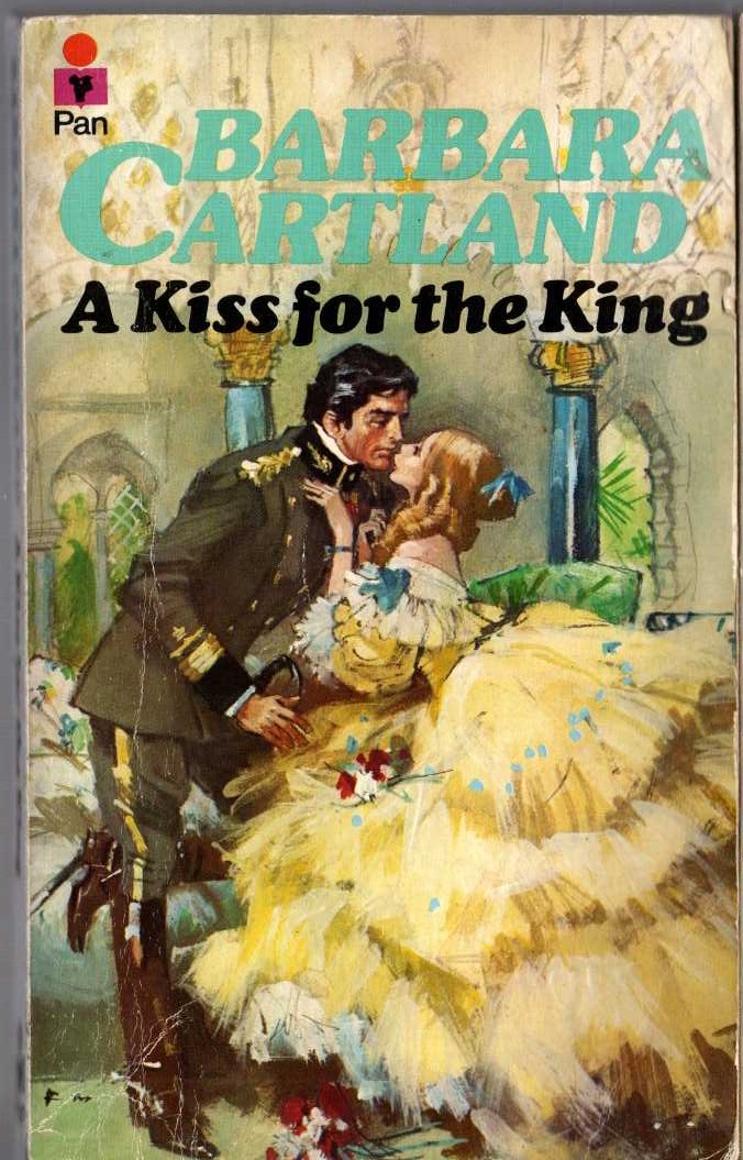 Barbara Cartland  A KISS FOR THE KING front book cover image