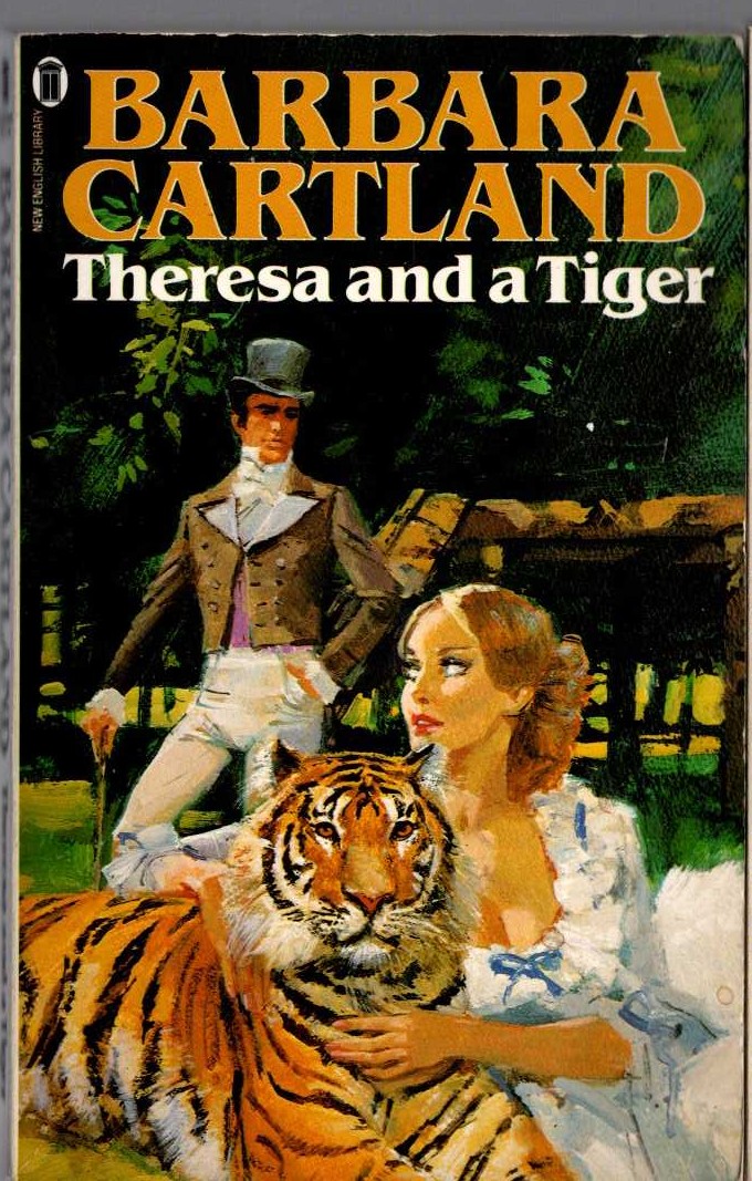 Barbara Cartland  THERESA AND A TIGER front book cover image