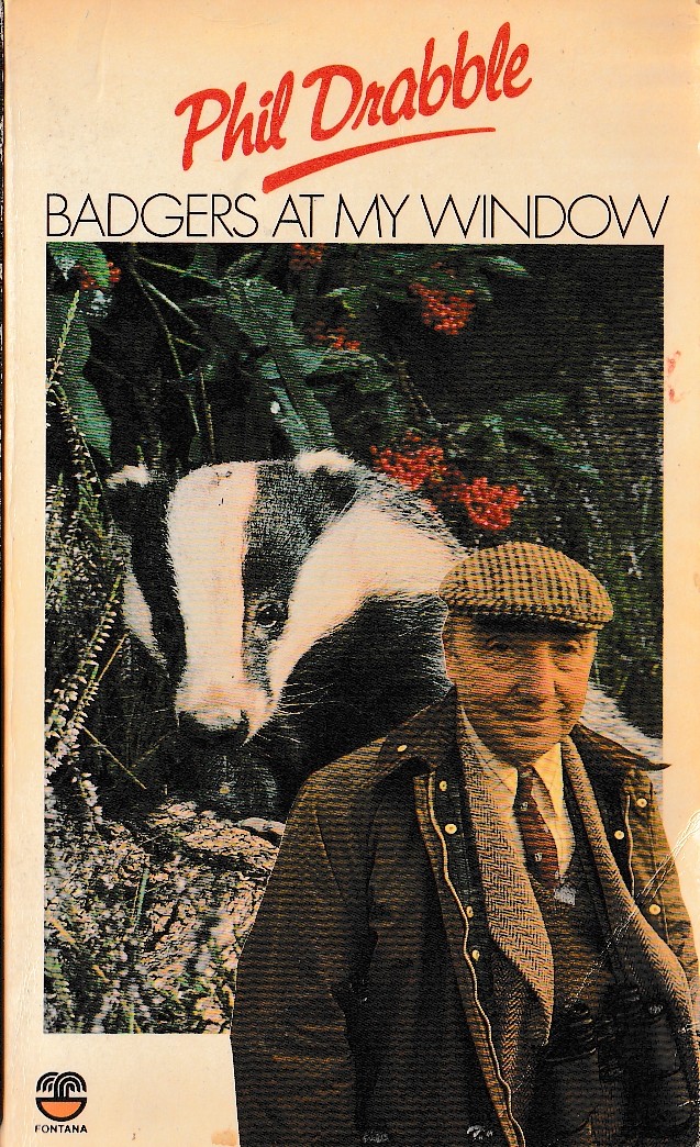 Phil Drabble  BADGERS AT MY WINDOW front book cover image