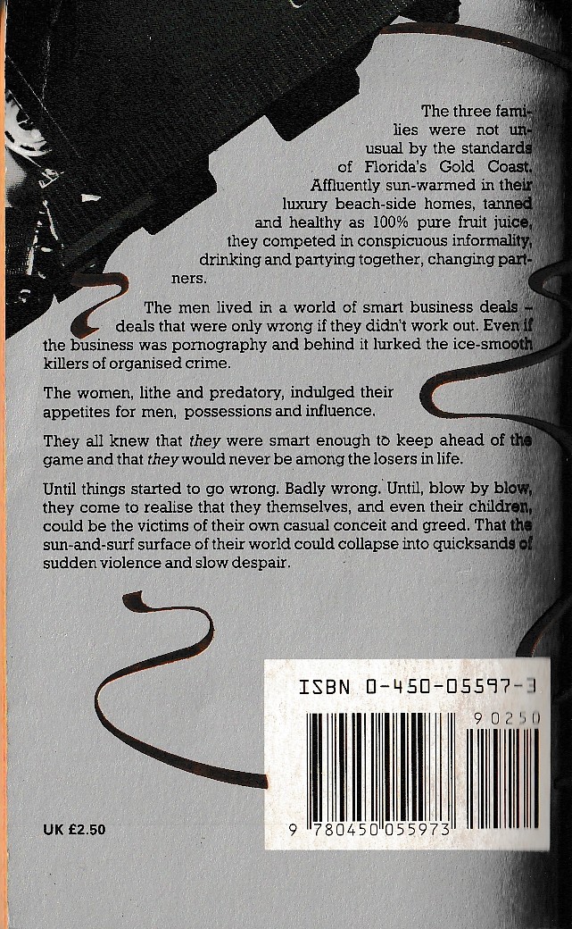 Lawrence Sanders  THE CASE OF LUCY B. magnified rear book cover image