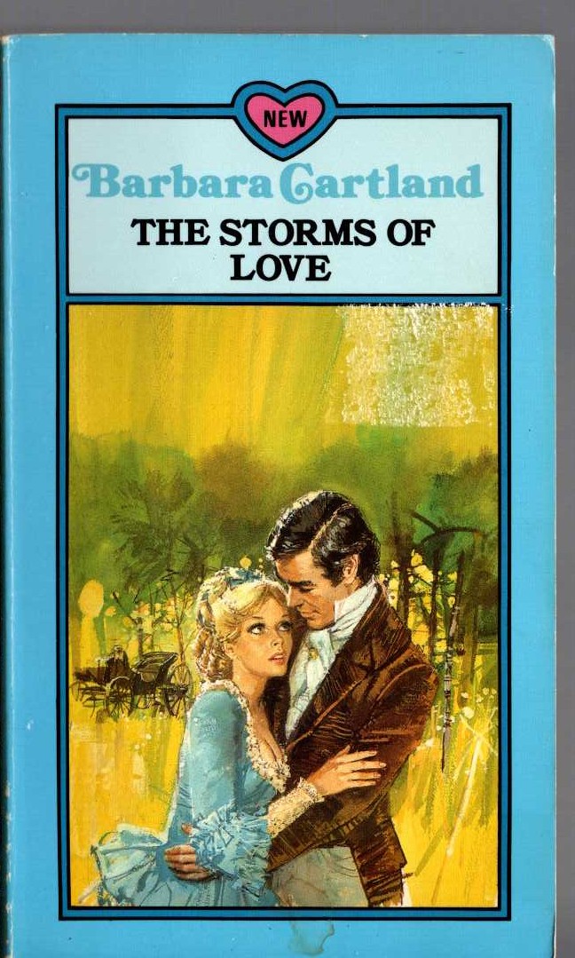 Barbara Cartland  THE STORMS OF LOVE front book cover image