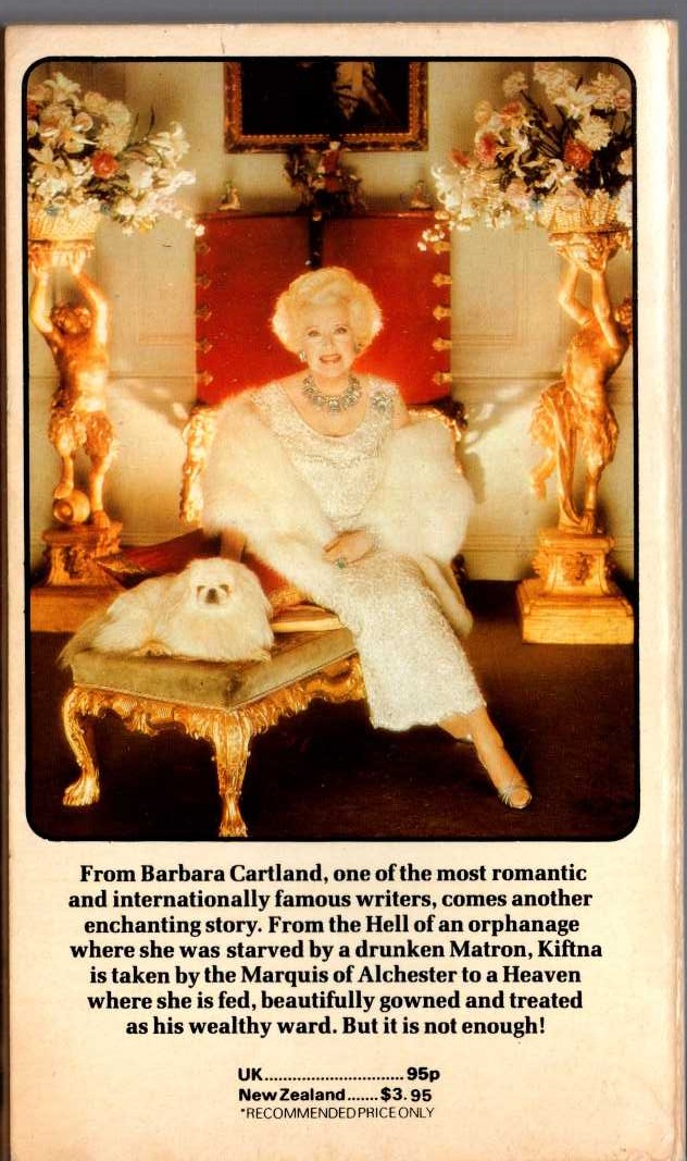 Barbara Cartland  FROM HELL TO HEAVEN magnified rear book cover image