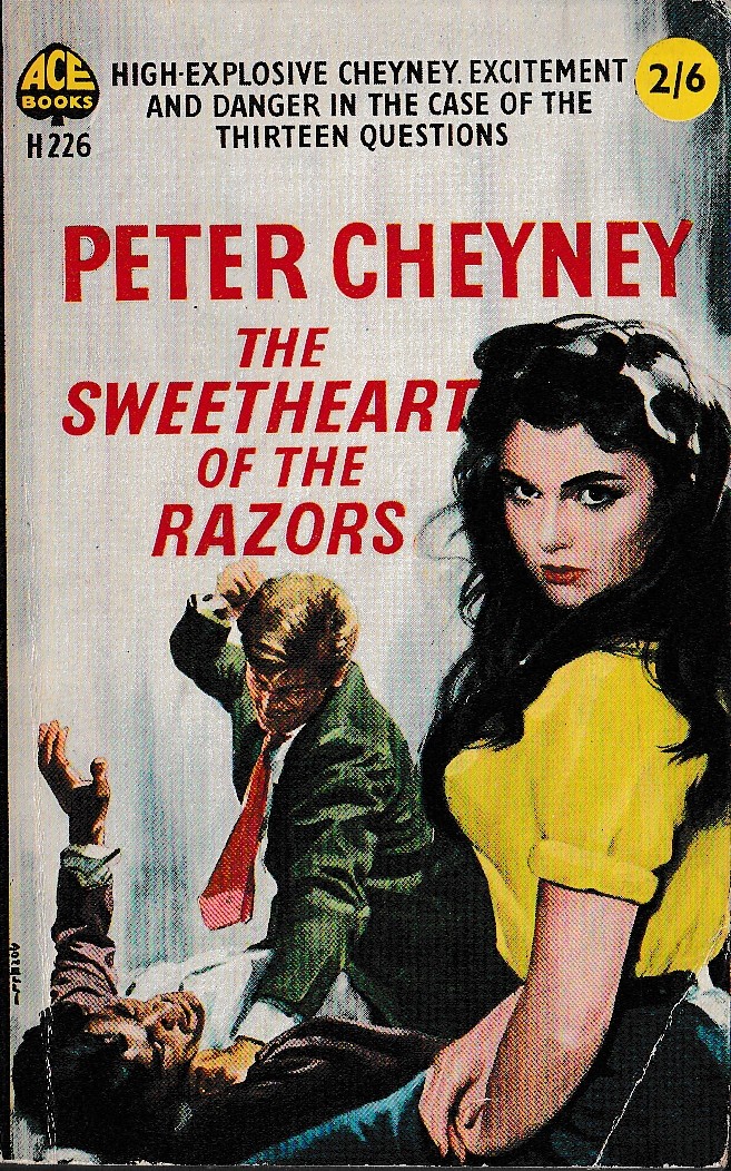 Peter Cheyney  THE SWEETHEART OF THE RAZORS front book cover image