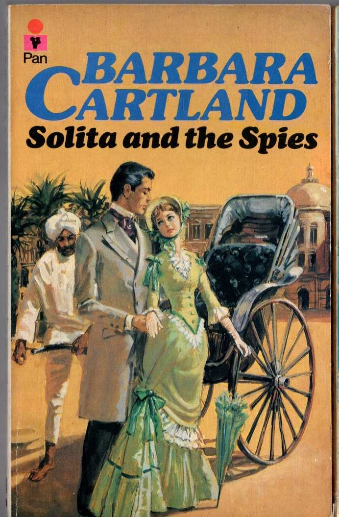 Barbara Cartland  SOLITA AND THE SPIES front book cover image